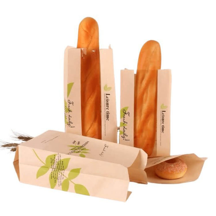 Málaí páipéir aráin baguette le fuinneog